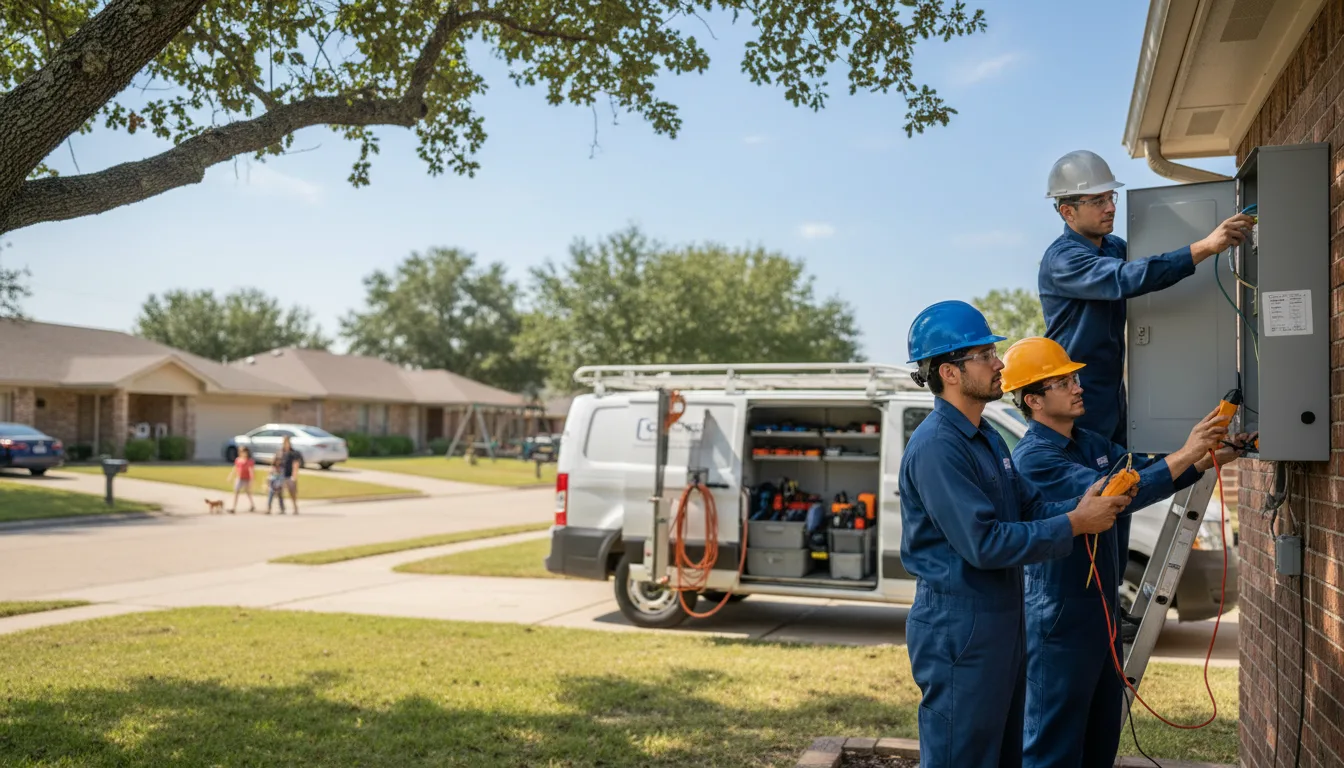 Certified electrician providing emergency electrical services in Lake City, IA